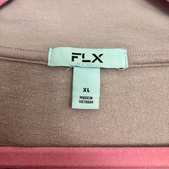 FLX 3/4 zip jacket. Beautiful mauve color. Size XL - Picture 3 of 5